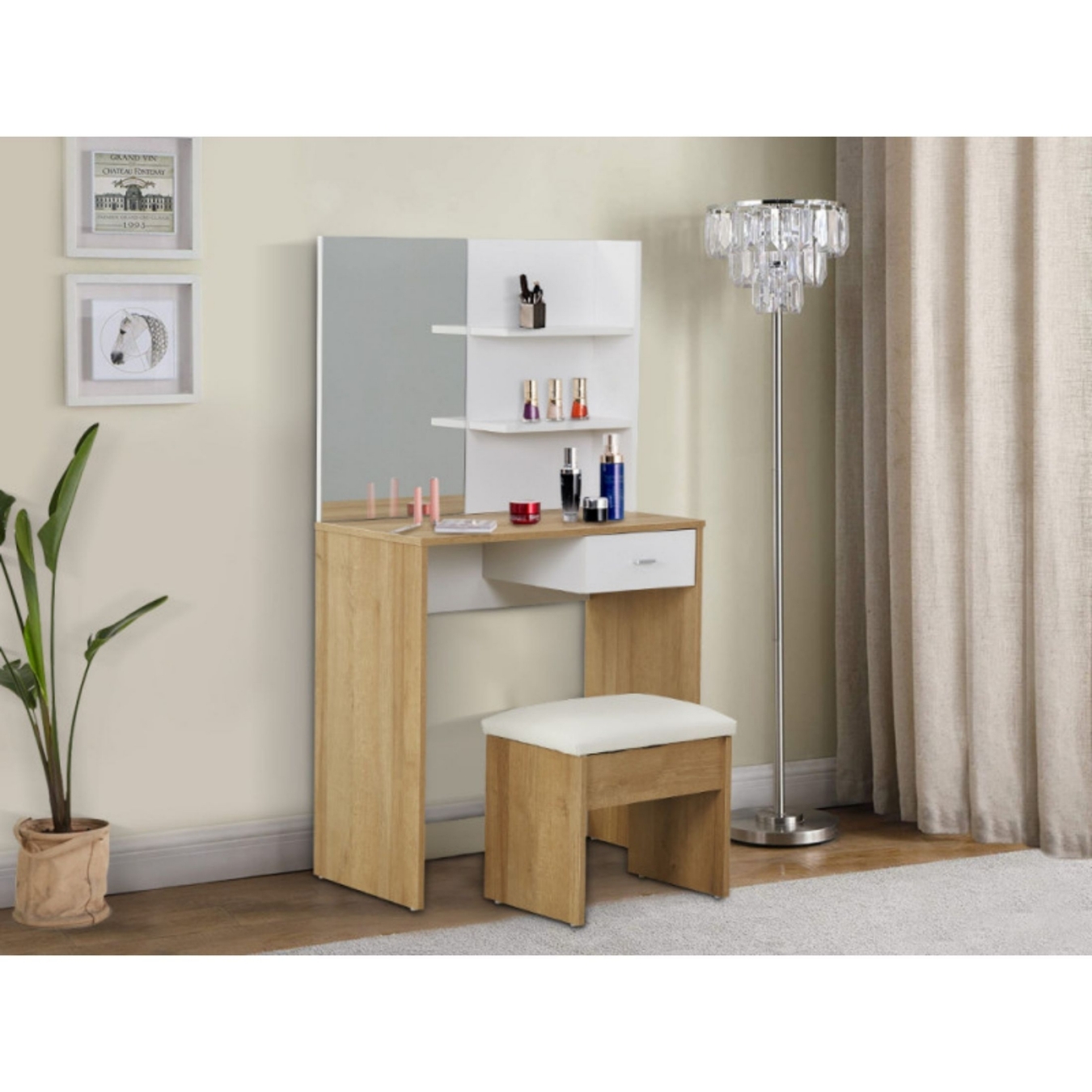 Glebe Dressing Table Set is a simple and modern design along with a timeless look will transform your bedroom into a heaven.